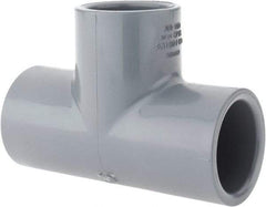 Value Collection - 1" CPVC Plastic Pipe Tee - Schedule 80, Slip x Slip x Slip End Connections - Eagle Tool & Supply