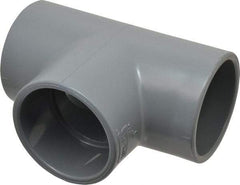 Value Collection - 3" CPVC Plastic Pipe Tee - Schedule 80, Slip x Slip x Slip End Connections - Eagle Tool & Supply