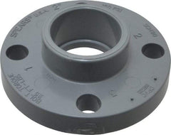 Value Collection - 2" CPVC Plastic Pipe Flange (One Piece) - Slip End Connections - Eagle Tool & Supply