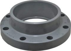 Value Collection - 6" CPVC Plastic Pipe Flange (One Piece) - Slip End Connections - Eagle Tool & Supply
