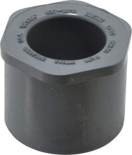 Value Collection - 1-1/4 x 3/4" CPVC Plastic Pipe Bushing - Schedule 80, Spig x Slip End Connections - Eagle Tool & Supply