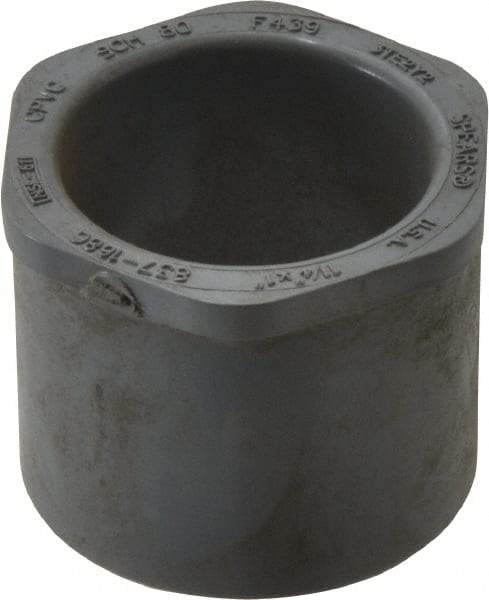 Value Collection - 1-1/4 x 1" CPVC Plastic Pipe Bushing - Schedule 80, Spig x Slip End Connections - Eagle Tool & Supply