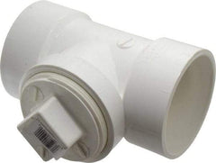 B&K Mueller - 3", PVC Drain, Waste & Vent Pipe Test Tee - Hub x Hub x CO with Plug - Eagle Tool & Supply
