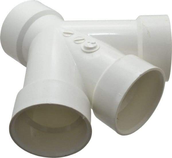 B&K Mueller - 3", PVC Drain, Waste & Vent Pipe Combination TY - Hub x Hub x Hub - Eagle Tool & Supply