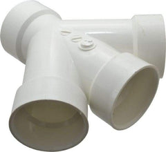 B&K Mueller - 3", PVC Drain, Waste & Vent Pipe Combination TY - Hub x Hub x Hub - Eagle Tool & Supply
