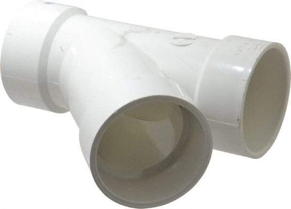 B&K Mueller - 3", PVC Drain, Waste & Vent Pipe 45 Wye - Hub x Hub x Hub - Eagle Tool & Supply