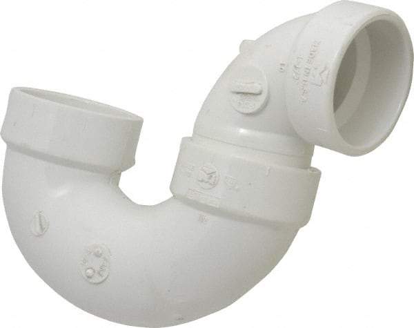 B&K Mueller - 1-1/2", PVC Drain, Waste & Vent Pipe P Trap - Hub x Hub - Eagle Tool & Supply