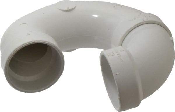 B&K Mueller - 2", PVC Drain, Waste & Vent Pipe P Trap - Hub x Hub - Eagle Tool & Supply