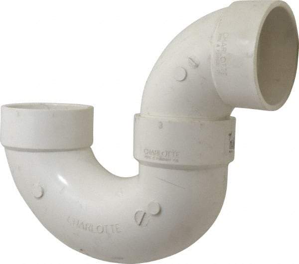 B&K Mueller - 3", PVC Drain, Waste & Vent Pipe P Trap - Hub x Hub - Eagle Tool & Supply