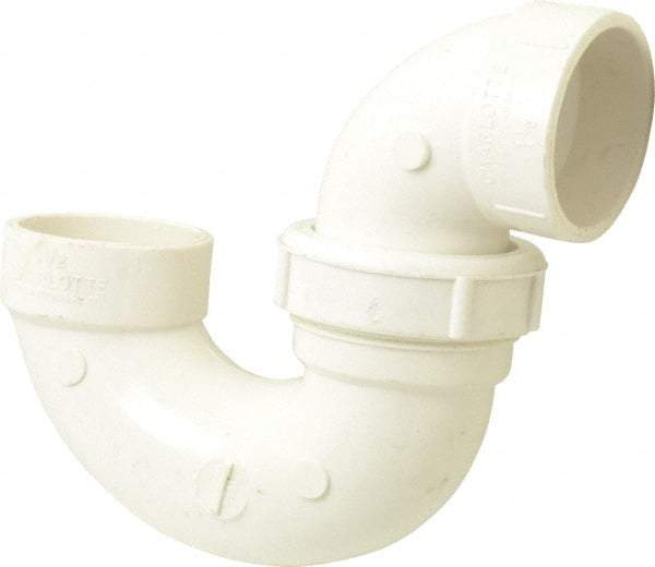 B&K Mueller - 1-1/2", PVC Drain, Waste & Vent Pipe P Trap with Union - Hub x Hub - Eagle Tool & Supply