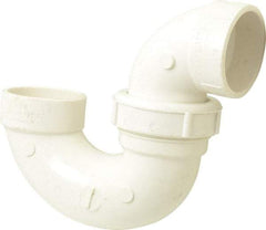 B&K Mueller - 1-1/2", PVC Drain, Waste & Vent Pipe P Trap with Union - Hub x Hub - Eagle Tool & Supply