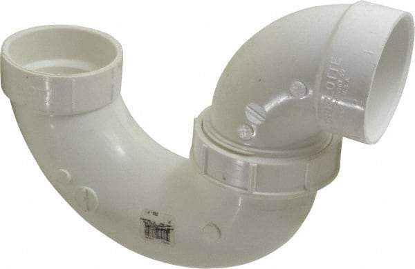 B&K Mueller - 2", PVC Drain, Waste & Vent Pipe P Trap with Union - Hub x Hub - Eagle Tool & Supply