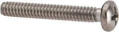 Value Collection - #6-32 UNC, 1" Length Under Head Phillips Drive Machine Screw - Pan Head, Grade 316 Stainless Steel, Uncoated, Without Washer - Eagle Tool & Supply
