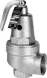 Conbraco - 1" Inlet, 1-1/4" Outlet, ASME Section IV Safety Relief Valve - 150 Max psi, Bronze, 5,916,000 BTUs - Eagle Tool & Supply