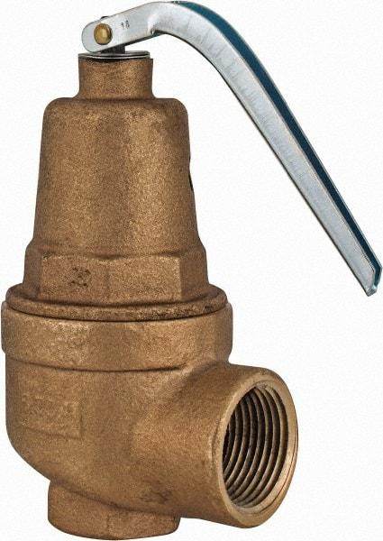 Conbraco - 3/4" Inlet, 1" Outlet, ASME Section IV Safety Relief Valve - 15 Max psi, Bronze, 635,000 BTUs - Eagle Tool & Supply