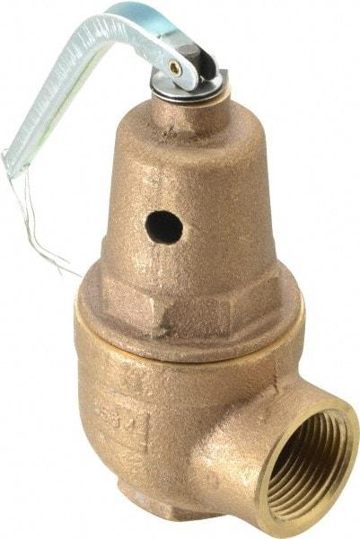 Conbraco - 3/4" Inlet, 1" Outlet, ASME Section IV Safety Relief Valve - 30 Max psi, Bronze, 970,000 BTUs - Eagle Tool & Supply