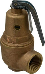 Conbraco - 3/4" Inlet, 1" Outlet, ASME Section IV Safety Relief Valve - 100 Max psi, Bronze, 2,536,000 BTUs - Eagle Tool & Supply