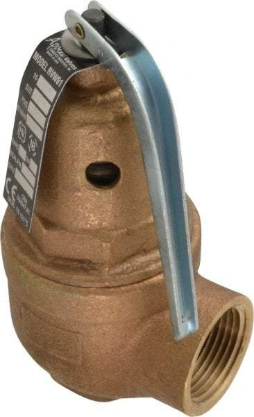 Conbraco - 3/4" Inlet, 1" Outlet, ASME Section IV Safety Relief Valve - 150 Max psi, Bronze, 3,655,000 BTUs - Eagle Tool & Supply