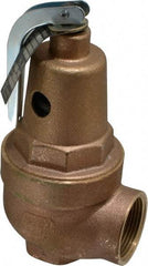 Conbraco - 1" Inlet, 1-1/4" Outlet, ASME Section IV Safety Relief Valve - 30 Max psi, Bronze, 1,570,000 BTUs - Eagle Tool & Supply