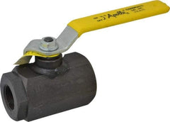 Apollo - 1" Pipe, Full Port, Cast Iron Standard Ball Valve - 2 Piece, Inline - One Way Flow, FNPT x FNPT Ends, Lever Handle, 3,000 WOG - Eagle Tool & Supply