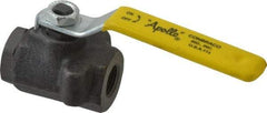 Apollo - 3/8" Pipe, Standard Port, Carbon Steel Standard Ball Valve - 2 Piece, Inline - One Way Flow, FNPT x FNPT Ends, Lever Handle, 2,000 WOG, 150 WSP - Eagle Tool & Supply