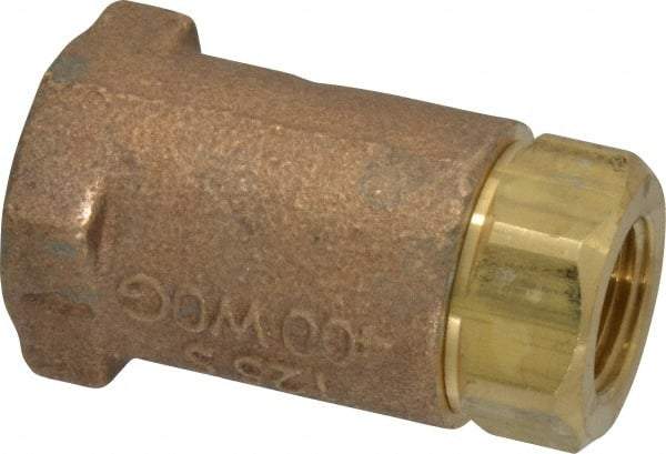 Conbraco - 3/8" Bronze Check Valve - Inline, FNPT x FNPT - Eagle Tool & Supply