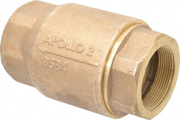 Conbraco - 2" Bronze Check Valve - Inline, FNPT x FNPT - Eagle Tool & Supply