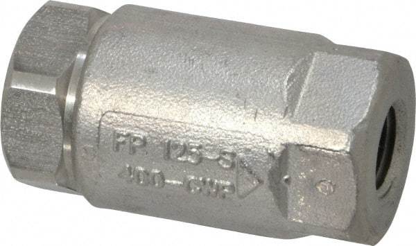 Conbraco - 1/4" Stainless Steel Check Valve - Inline, FNPT x FNPT - Eagle Tool & Supply