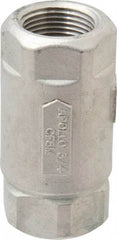 Conbraco - 3/4" Stainless Steel Check Valve - Inline, FNPT x FNPT - Eagle Tool & Supply