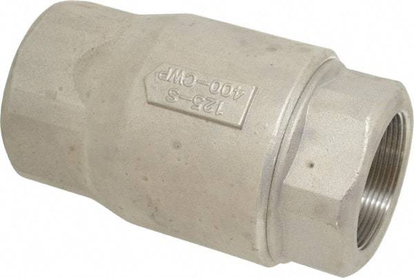 Conbraco - 2" Stainless Steel Check Valve - Inline, FNPT x FNPT - Eagle Tool & Supply