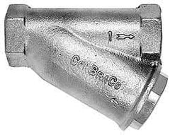 Conbraco - 1/8" Pipe, FNPT Ends, Cast Bronze Y-Strainer - 400 psi WOG Rating - Eagle Tool & Supply