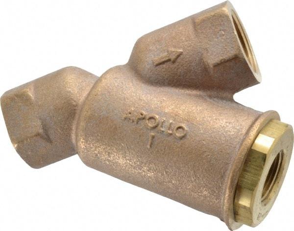 Conbraco - 1" Pipe, FNPT Ends, Cast Bronze Y-Strainer - 400 psi WOG Rating - Eagle Tool & Supply