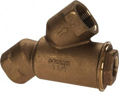 Conbraco - 1-1/4" Pipe, FNPT Ends, Cast Bronze Y-Strainer - 400 psi WOG Rating - Eagle Tool & Supply