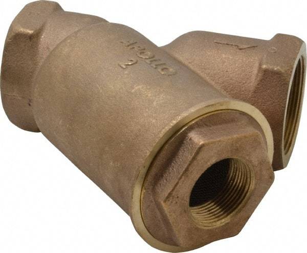 Conbraco - 2" Pipe, FNPT Ends, Cast Bronze Y-Strainer - 400 psi WOG Rating - Eagle Tool & Supply