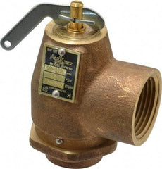 Conbraco - 3/4" Inlet, 1" Outlet, ASME Safety Relief Valve - 35 Max psi, Bronze, 790,000 BTUs - Eagle Tool & Supply