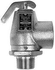Conbraco - 3/4" Inlet, 1" Outlet, ASME Safety Relief Valve - 35 Max psi, Bronze, 790,000 BTUs - Eagle Tool & Supply