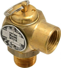 Conbraco - 1/2" Inlet, 1/2" Outlet, ASME Safety Relief Valve - 40 Max psi, Bronze, 305,000 BTUs - Eagle Tool & Supply