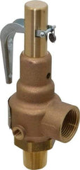 Conbraco - 3/4" Inlet, 1" Outlet, High Pressure Safety Relief Valve - 50 Max psi, Bronze, 647 Lb per Hour - Eagle Tool & Supply