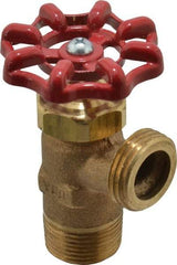 Conbraco - 3/4" Pipe, Bronze, MNPT x GHT End Connection, Boiler Drain Valve - 15/16" Long Shank, Handwheel Handle - Eagle Tool & Supply