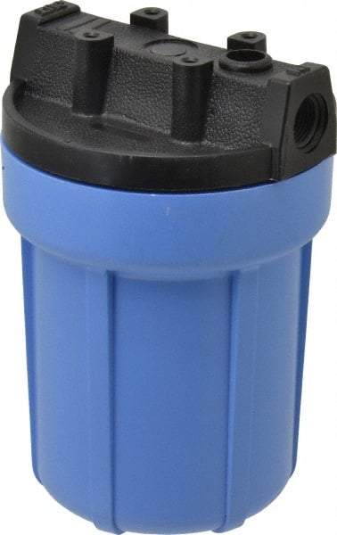 Pentair - 3/8 Inch Pipe, FNPT End Connections, 4-7/8 Inch Long Cartridge, 7 Inch Long, Cartridge Filter Housing without Pressure Relief - 5 Max GPM Flow Rate, 125 psi Max Working Pressure, Slim Line Housing - Eagle Tool & Supply