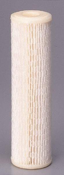 Pentair - 4-1/2" OD, 50µ, Non-Woven Polyester Pleated Cartridge Filter - 9-3/4" Long, Reduces Sediments - Eagle Tool & Supply