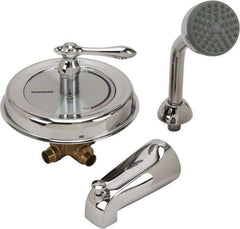 Speakman - Concealed, One Handle, Brass, Valve, Shower Head and Tub Faucet - Lever Handle, Steel Handle - Eagle Tool & Supply