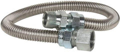 Dormont - 3/4" Inlet, 3/4" Outlet FIP x MIP Gas Connector - 24" Long, 1/2" Hose ID - Eagle Tool & Supply