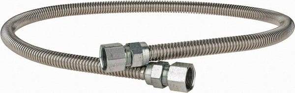 Dormont - 3/4" Inlet, 3/4" Outlet FIP x FIP Gas Connector - 48" Long, 1/2" Hose ID - Eagle Tool & Supply