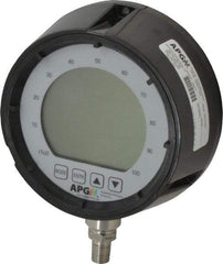 Made in USA - 4-1/2" Dial, 1/4 Thread, 0-500 Scale Range, Pressure Gauge - Lower Connection Mount, Accurate to 0.25% of Scale - Eagle Tool & Supply