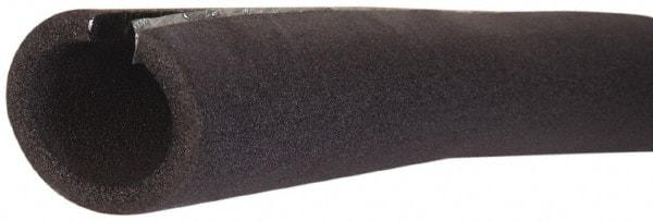 Made in USA - 1/2" Thick x 3/4" Pipe x 6' Long, Polyethylene Flexible Pipe Insulation - -160 to 200°F - Eagle Tool & Supply
