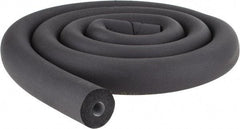 Made in USA - 1/2" Thick x 6' Long, Elastomeric Flexible Pipe Insulation - -40 to 220°F - Eagle Tool & Supply