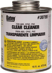 Oatey - 16 oz All-Purpose Cleaner - Clear, Use with ABS, PVC & CPVC For All Diameters - Eagle Tool & Supply