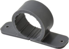 Oatey - 1" Pipe, Standard Pipe Clamp - Gray, Polypropylene - Eagle Tool & Supply