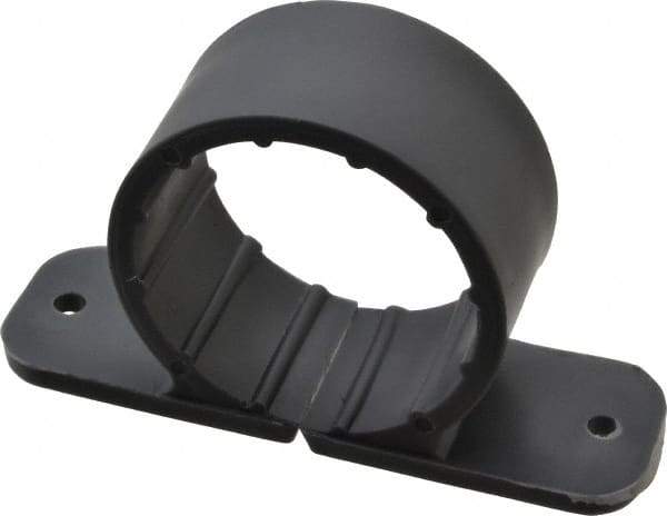 Oatey - 1-1/4" Pipe, Standard Pipe Clamp - Gray, Polypropylene - Eagle Tool & Supply